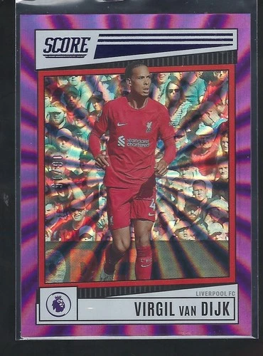 Virgil van Dijk 2022 Panini Score Purple Laser /15
