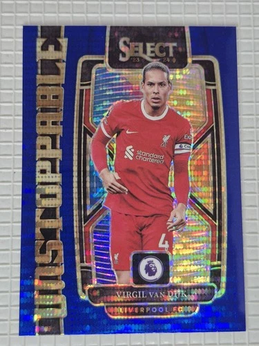 Virgil van Dijk 2023 Panini Select Bleu Pulsar