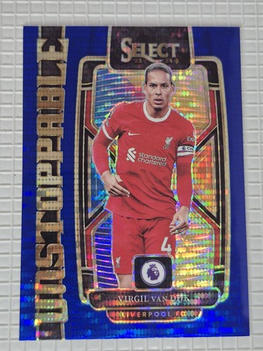 Virgil van Dijk 2023 Panini Select Blue Pulsar