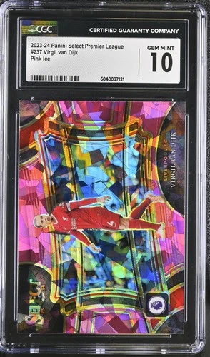 Virgil van Dijk 2023 Panini Select Pink Ice