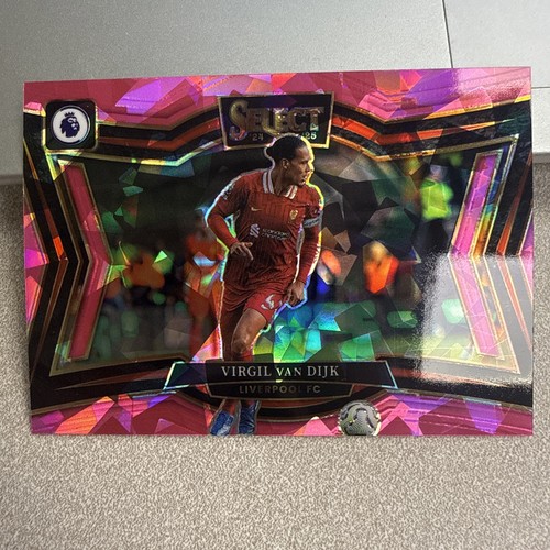 Virgil van Dijk 2024 Panini Select Pink Ice Prizm
