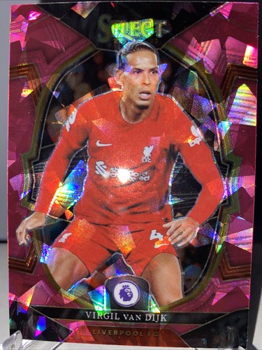 Virgil van Dijk 2023 Panini Select Pink Ice Prizm
