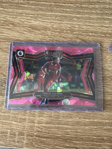 Virgil van Dijk 2024 Panini Select Premier League Pink Ice