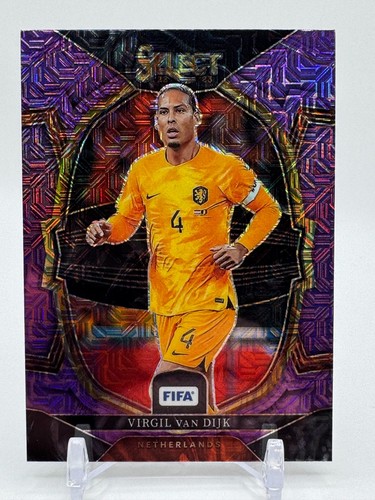 Virgil van Dijk 2022 Panini Select Purple