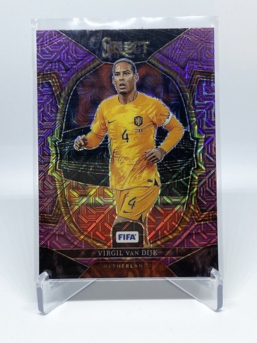 Virgil van Dijk 2022 Panini Select Purple Mojo