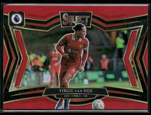 Virgil van Dijk 2024 Panini Select Red Color Match #243