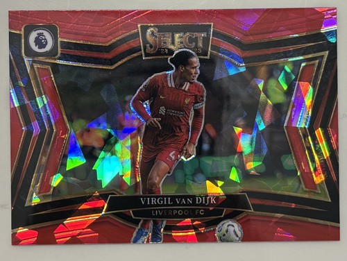 Virgil van Dijk 2024 Panini Select Red Cracked
