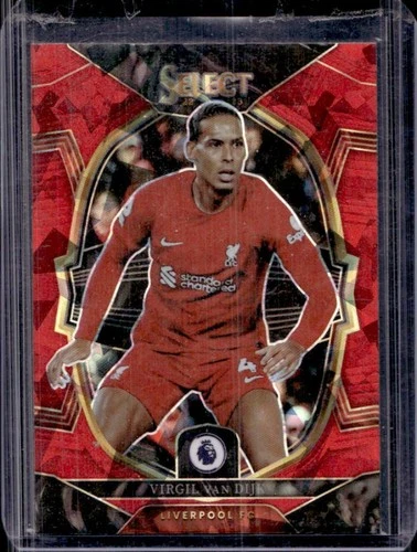Virgil van Dijk 2022 Panini Select Red Ice