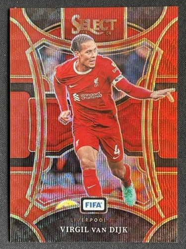 Virgil Van Dijk 2023 Panini Select Red Wave Prizm /149