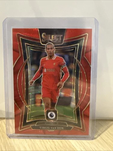 Virgil van Dijk 2024 Panini Select Red Wave Prizm /88