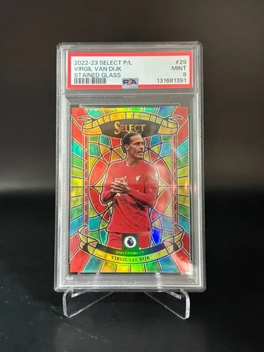 Virgil van Dijk 2022 Panini Select Vitrail