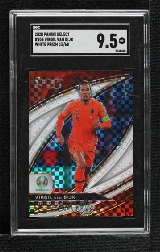 Virgil van Dijk 2020 Panini Select White Prizm 13/60