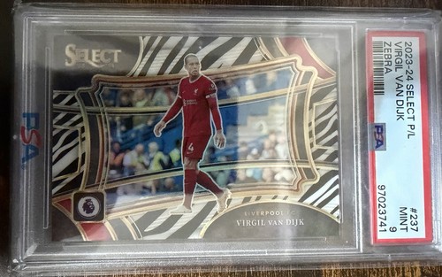 Virgil van Dijk 2023 Panini Select Zebra /25