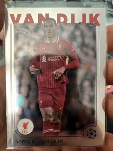 Virgil van Dijk 2024 Topps Chrome UEFA Club Competitions