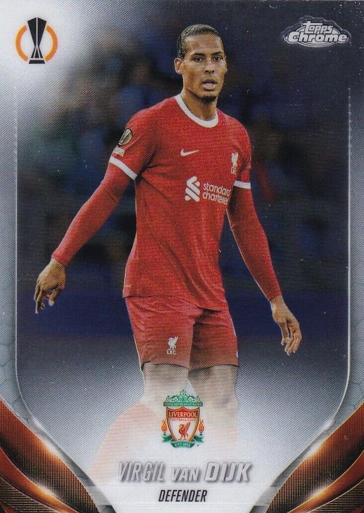 Virgil van Dijk 2023 Topps Chrome UEFA Club Competitions