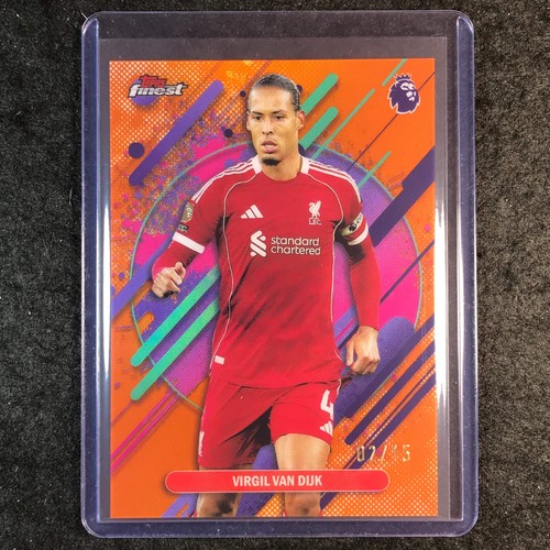 Virgil van Dijk 2026 Topps Finest Premier League Orange 259/15