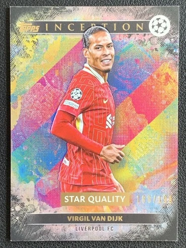 Virgil van Dijk 2024 Topps Inception UCC Black Foil /199