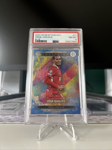 Virgil van Dijk 2024 Topps Inception UCC Blue Foil /49