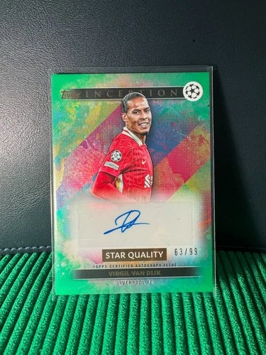 Virgil van Dijk 2024 Topps Inception UCC Green Foil /99