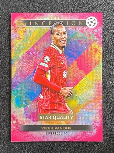 Virgil van Dijk 2024 Topps Inception UCC Magenta Foil /150