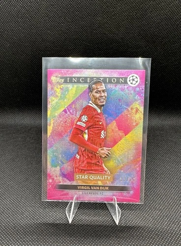 Virgil van Dijk 2024 Topps Inception UCC Pink Foil /75