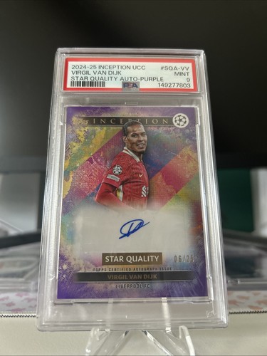 Virgil van Dijk 2024 Topps Inception UCC Purple Foil /25