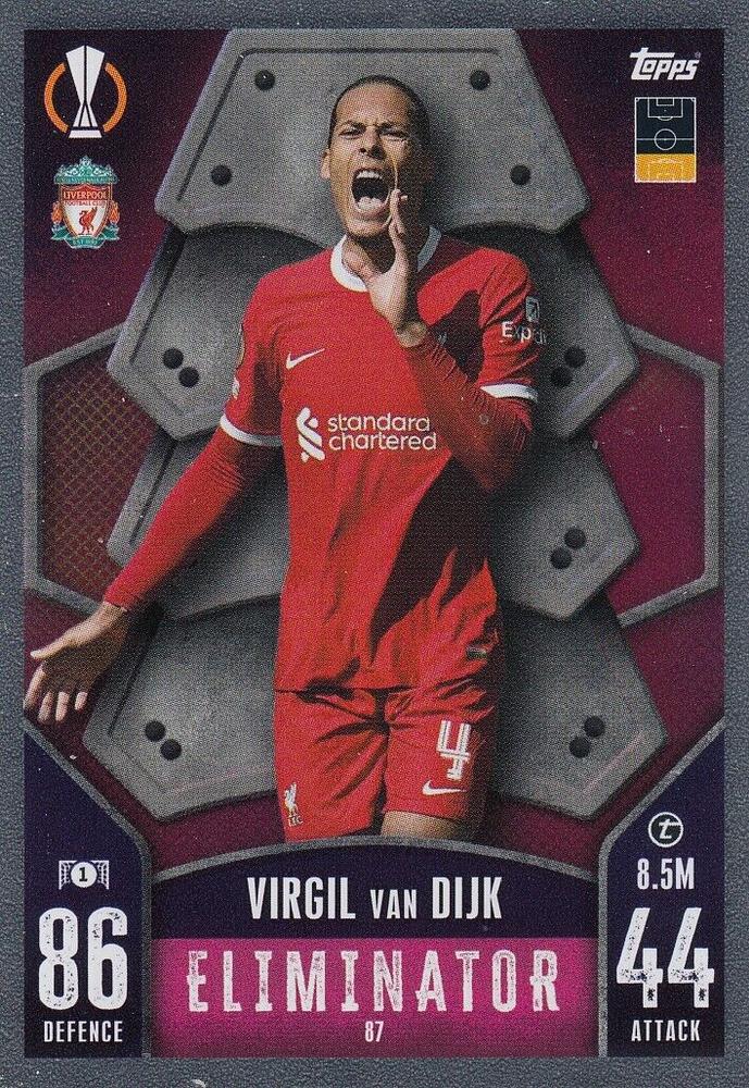 Virgil van Dijk 2023 Topps Match Attax UEFA Club Competitions