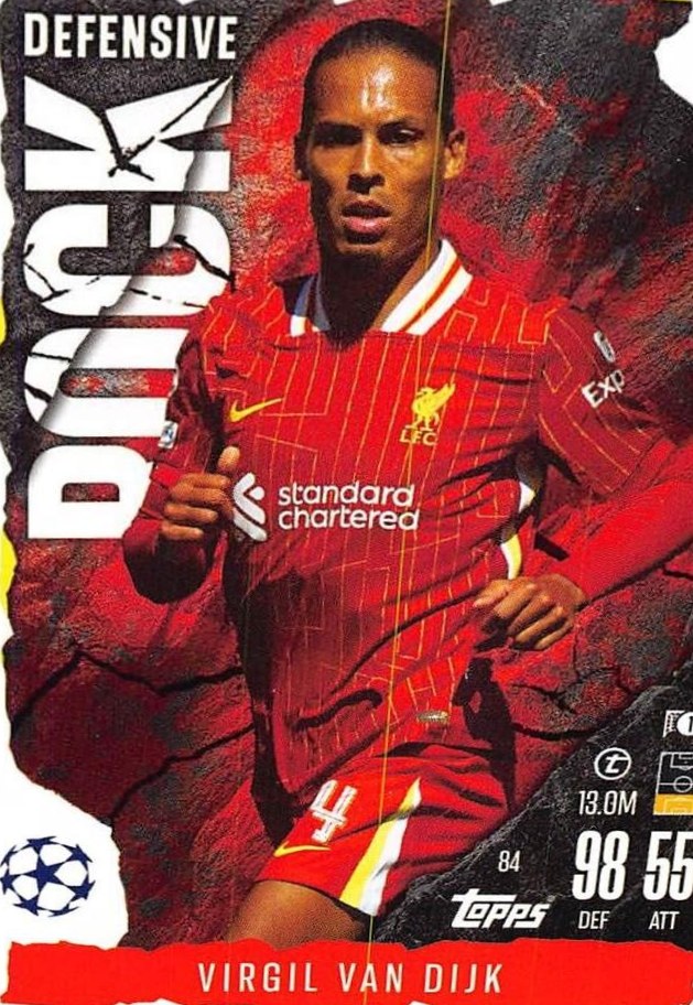 Virgil van Dijk 2024 Topps Match Attax UEFA Club Competitions Extra