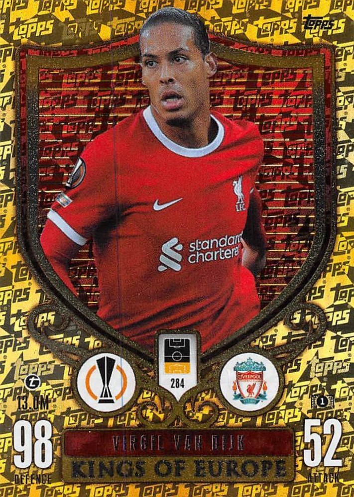 Virgil van Dijk 2023 Topps Match Attax UEFA Club Competitions Extra