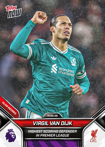 Virgil van Dijk 2025 Topps NOW