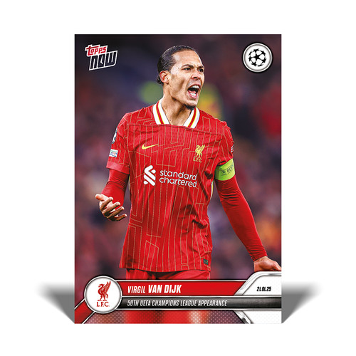 Virgil van Dijk 2024 Topps Now UEFA Champions League
