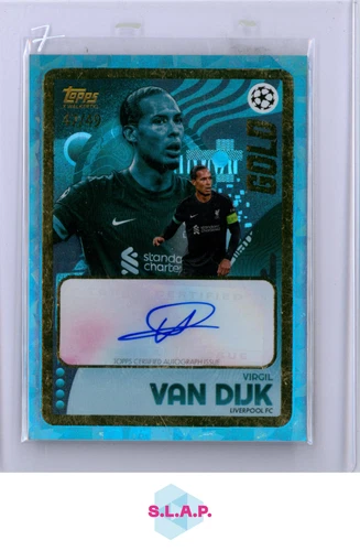 Virgil van Dijk 2024 Topps x Walker TKL Gold 47/49