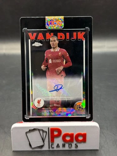 Virgil van Dijk 2024 Topps UCC Cromo Sapphire /10