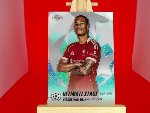 Virgil van Dijk 2025 Topps UCC Flagship Aqua /199