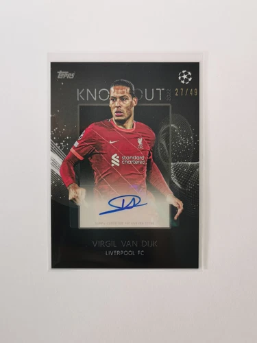 Virgil van Dijk 2022 Topps UCL Knockout /49