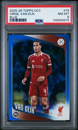 Virgil van Dijk 2025 Topps UEFA Blue /150