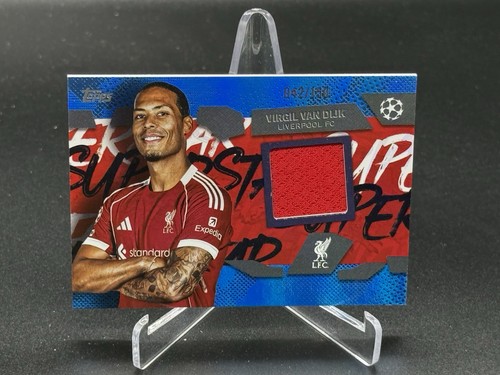 Virgil van Dijk 2025 Topps UEFA Club Blue /150