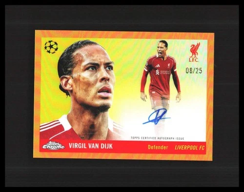 Virgil van Dijk 2025 Panini UEFA Club Comp 1955 Orange /25