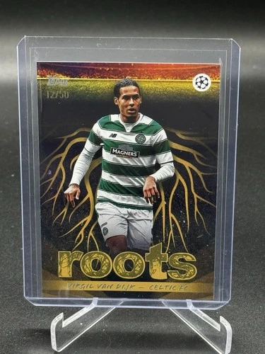 Virgil van Dijk 2025 Topps UEFA Club Gold Foil /50