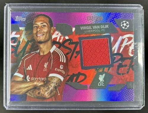 Virgil van Dijk 2025 Topps UEFA Purple Foil /250