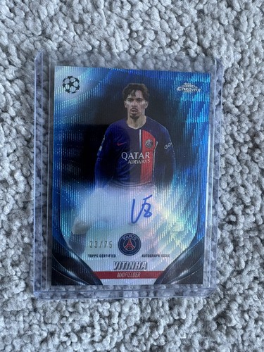 Vitinha 2023 Topps Chrome Blue Wave /75