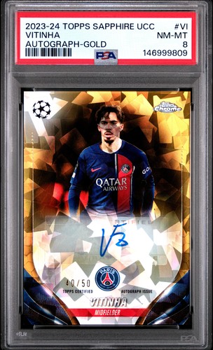 Vitinha 2023 Topps Chrome Gold /50