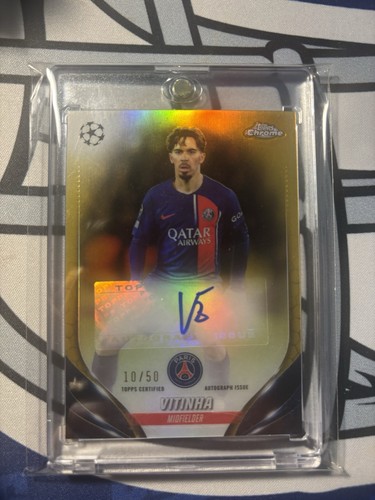 Vitinha 2024 Topps Chrome Gold Refractor /50