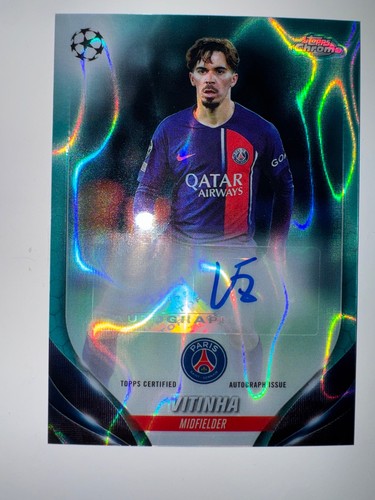 Vitinha 2023 Topps Chrome Green Refractor