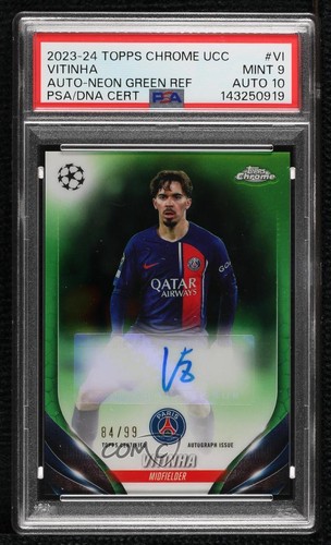 Vitinha 2023 Topps Chrome Green Refractor /99