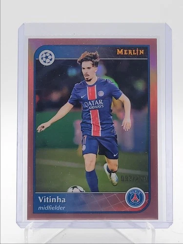 Vitinha 2024 Topps Chrome Merlin Rose Gold Refractor /250
