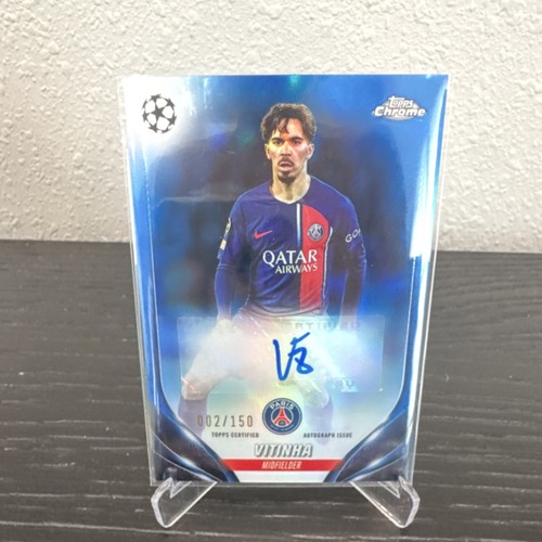Vitinha 2023 Topps Chrome UEFA Blue Refractor /150
