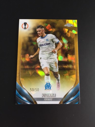 Vitinha 2023 Topps Chrome UEFA Sapphire Gold 1/1