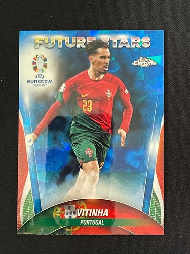 Vitinha 2024 Topps Cromo UEFA Euro Zafiro #101