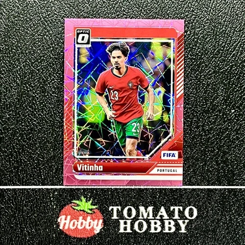 Vitinha 2024 Panini Donruss FIFA 2024-25 Optic Pink Laser Refractor /99
